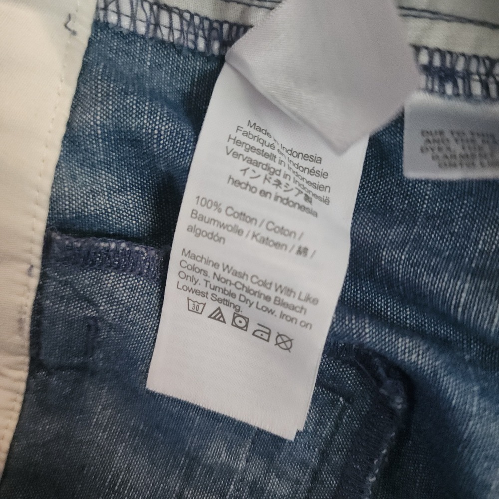 J.Crew Shorts Womens 6 Blue Re-Imagined Indigo Chambray Cotton Mid Rise 4 Inseam - Picture 9 of 9